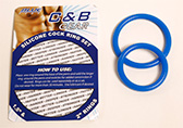 Blue Line Silicone Cock Ring Set