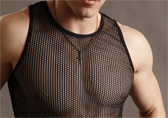 Black Go Softwear Euro Mesh Tank Top