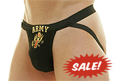 Black Bodyworksman Army Swimmer Jockstrap