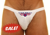 White Bodyworksman Air Force Swimmer Jockstrap