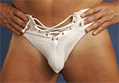 White Bodyworksman Football Lace-up Jockstrap