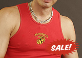 Red Bodyworksman MARINES Ribbed Muscle Tank