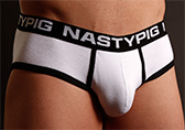 Red/Black Nasty Pig Rubber Jockstrap