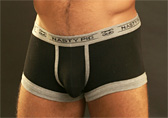 Black/Grey Nasty Pig Fitted Cotton Trunk
