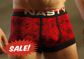 Red Nasty Pig Mash-Up Trunks