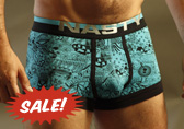Blue Nasty Pig Mash-Up Trunks