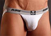 White Bike Swimmer Jock
