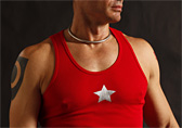 Jockstrap Central Star Ribbed Tank Top Detail 1