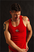 Jockstrap Central Star Ribbed Tank Top