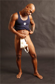 Jockstrap Central Star Ribbed Tank Top
