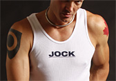 Jockstrap Central Jock Ribbed Tank Top Detail 1