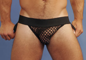 Black Kinkwear Fishnet Jockstrap