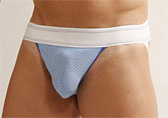 Sky-Blue Kinkwear Sports Mesh Jockstrap