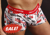 Red Dirty Fukker Punk Boxer