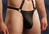 Male Power Warrior Thong with Harness