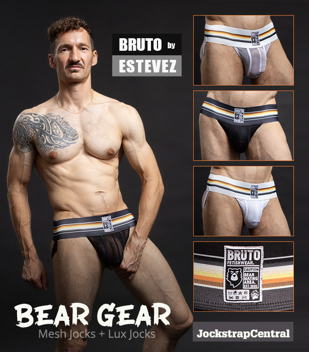 Bruto Bear Gear Mesh Jockstraps and Lux Jockstraps