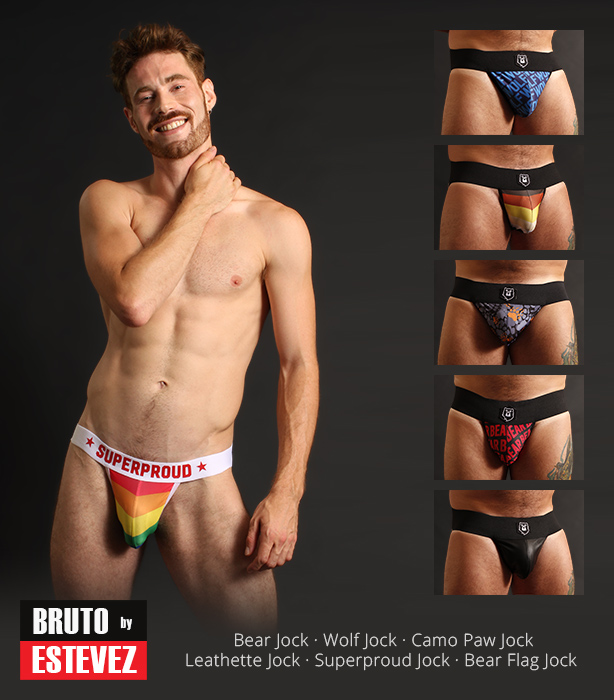 Bruto by Estevez - Jocks and Tanks for Bears, Cubs, Otters, Daddies and admirers