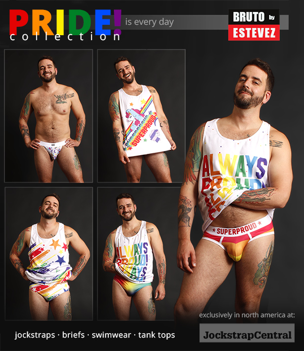 Bruto Pride Collection - jockstraps, briefs, swimwear and tank tops