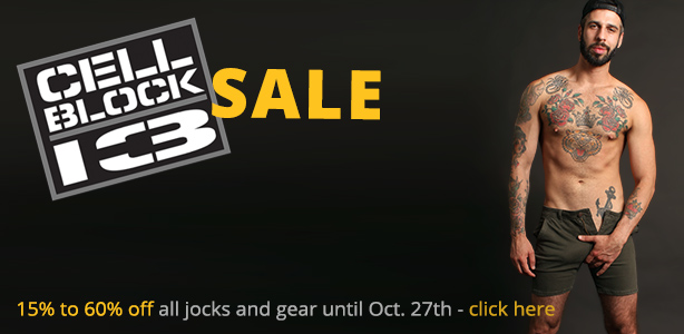 Cellblock 13 Sale - 15% to 60% off all jocks and gear