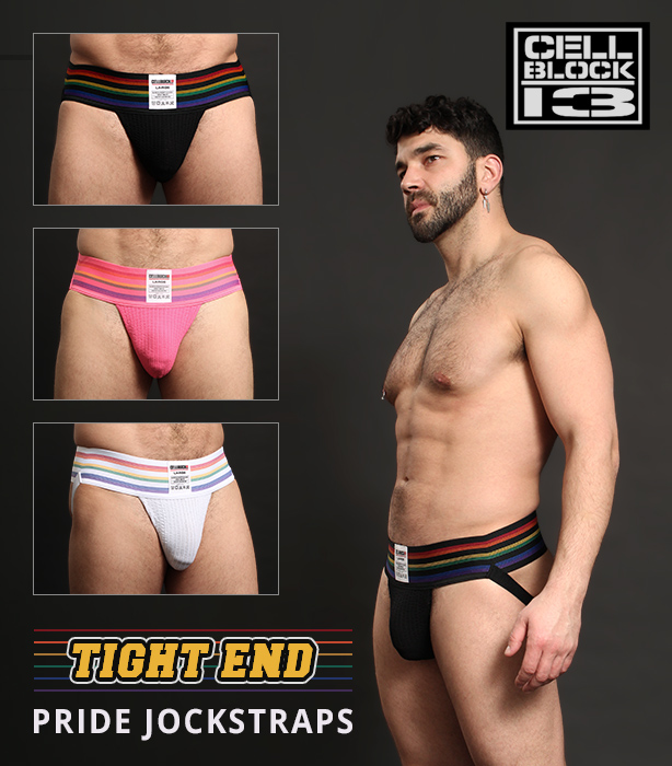 Cellblock 13 Tight End Pride Jockstraps