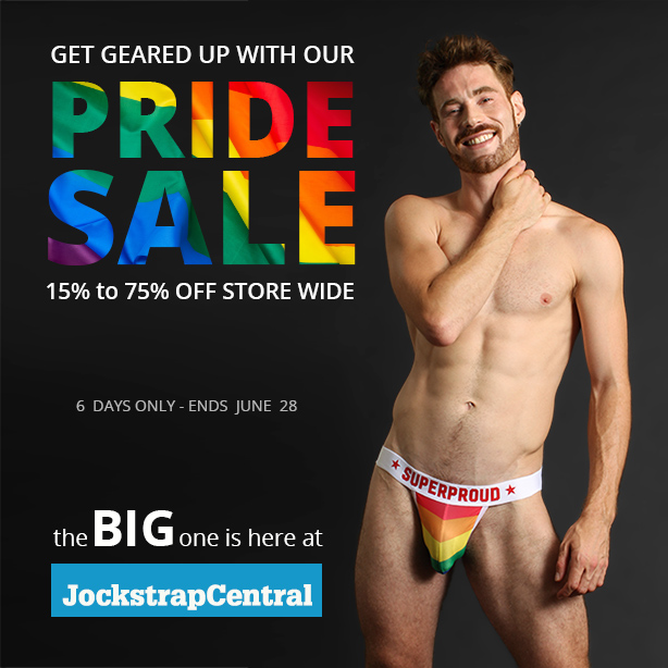 Jockstrap Central Pride Sale Starts Now - up to 75% off store wide