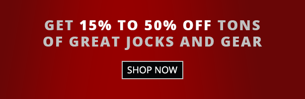 Get 15% to 50% off tons of great jockstraps and gear