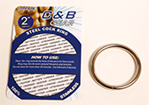 Blue Line Steel Cock Ring