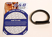 Blue Line Velcro Adjustable Cock Ring