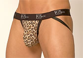 Zakk Leopard Lycra Jockstrap