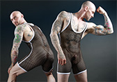 Pistol Pete Xpose Mesh Wrestling Singlet