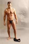 Male Power Short Chaps with Posing Strap