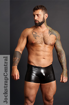 Male Power Liquid Onyx Pouch Short