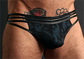 Male Power Strapped and Bound Strappy Thong