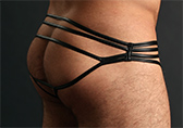 Male Power Strapped and Bound Strappy Thong