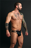 Male Power Strapped and Bound Strappy Thong