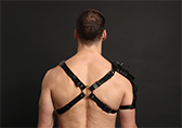 Male Power Leather Aquarius Harness