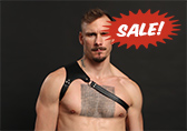 Male Power Leather Zodiac Harness