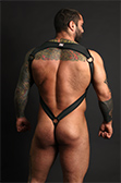 CellBlock 13 Prowler Neoprene Body Harness w/ Cock Ring