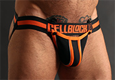 CellBlock 13 Sentinel Hybrid Jockstrap with Jock Armour Cockring