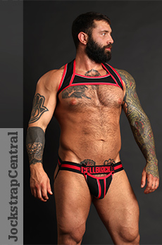 CellBlock 13 Sentinel Hybrid Jockstrap with Jock Armour Cockring