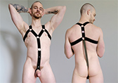 CellBlock 13 Atlas Body Harness with CB13 Cockring