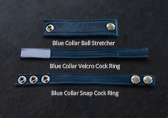 Raw Studio Blue Collar Velcro Cock Ring