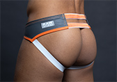 Raw Studio Orange Crush Full Cut Leather Jockstrap