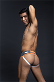 Raw Studio Orange Crush Full Cut Leather Jockstrap