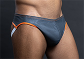 Raw Studio Orange Crush Full Cut Leather Jockstrap