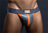 Raw Studio Orange Crush Crocodile Leather Jock: