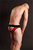 Sukrew Red/Black FV Brief (Jockstrap)