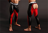 Maskulo Open Back Leggings with Easy Access Cod Piece