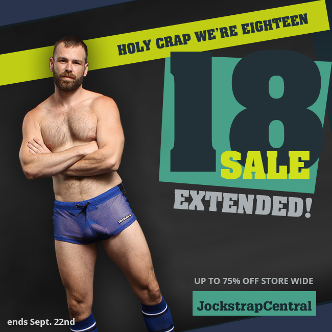 Jockstrap Central 18th Anniversary Sale Extended - Jockstrap Central