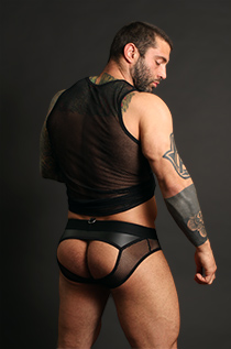 Addicted Fetish Mesh Bottomless Brief